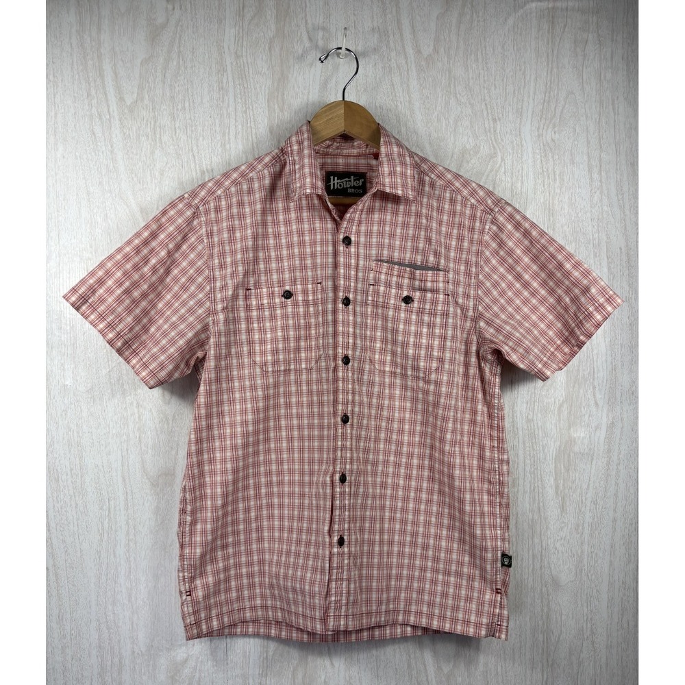 Howler Brothers Plaid Button Down Shirt Mens Small Western Ranch Outdoor Camp